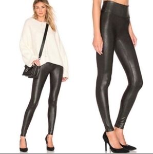 Spanx Faux Leather Black Leggings